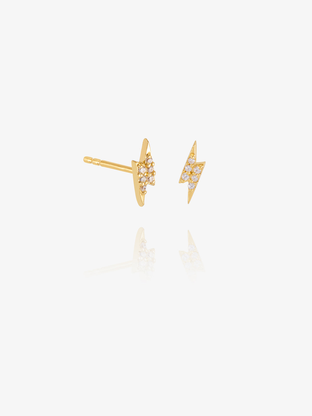 Lightning Bolt Stud Earrings