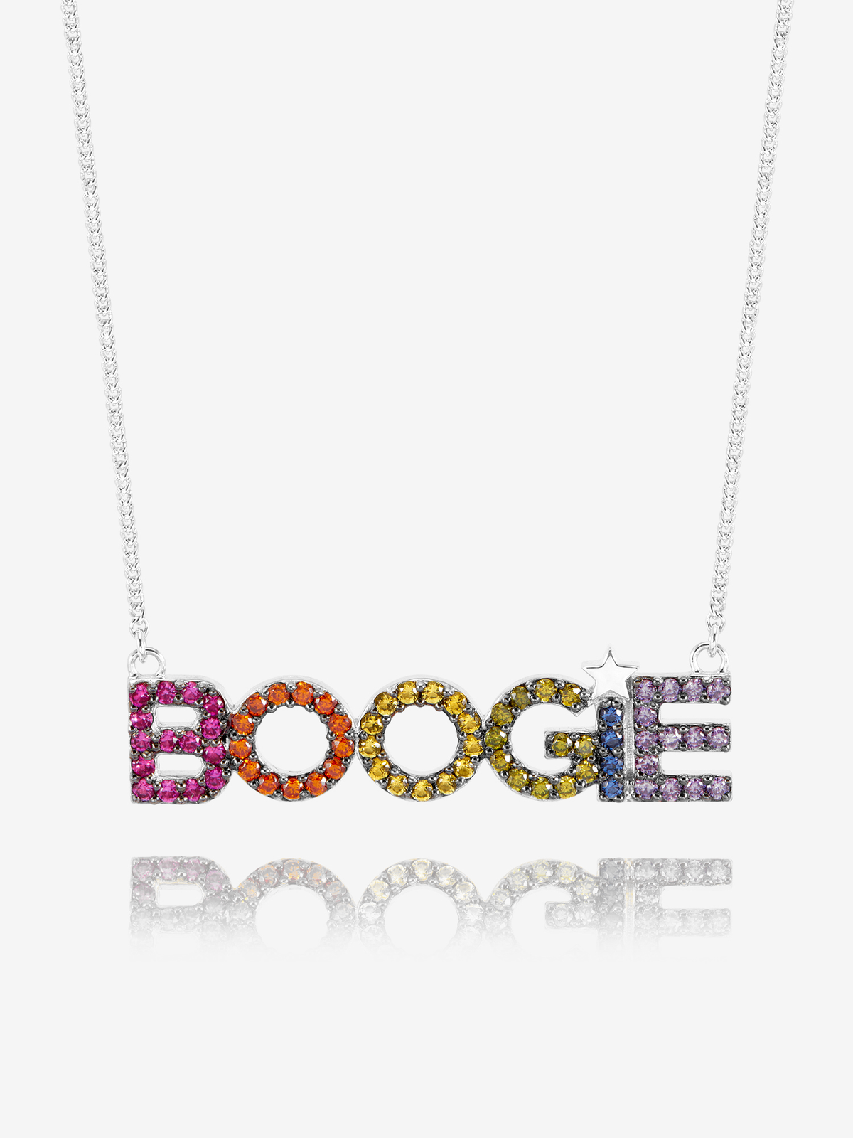 Dawn O&#39;Porter Rainbow Pave Boogie Necklace