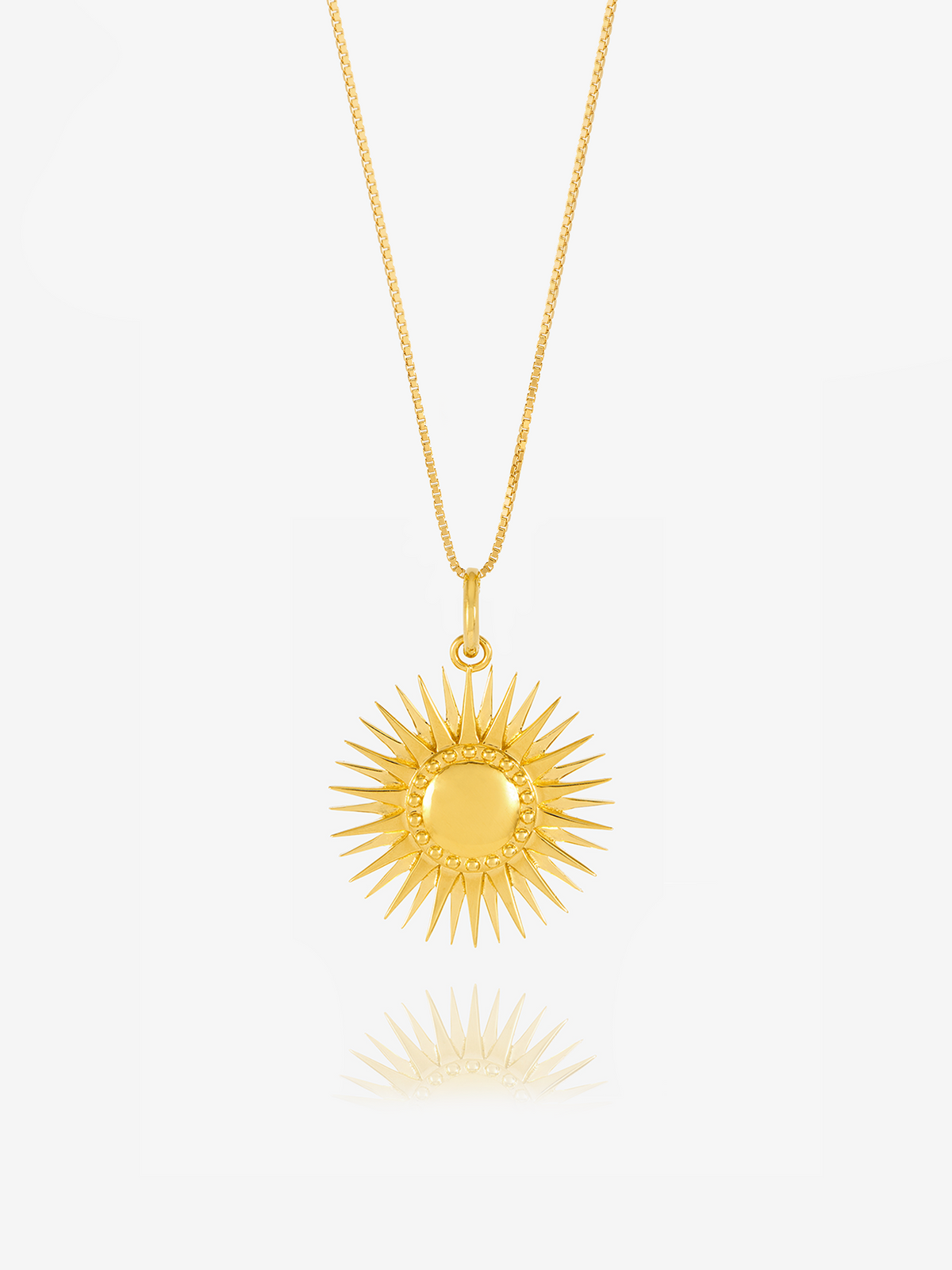 Personalised Art Deco Sun Necklace