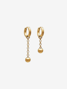 Stellar Orb Drop Chain Earrings