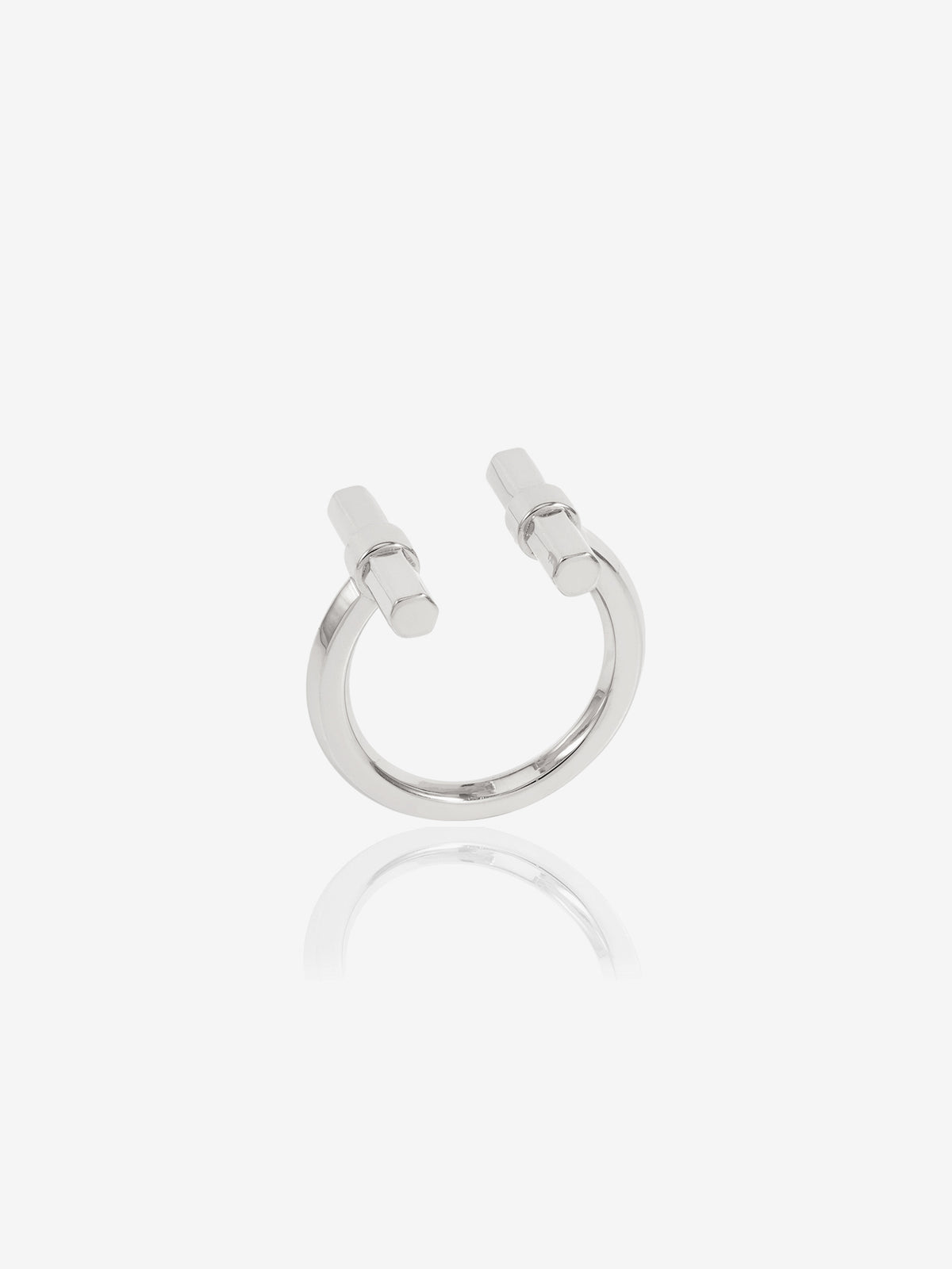 Adjustable size T-bar ring